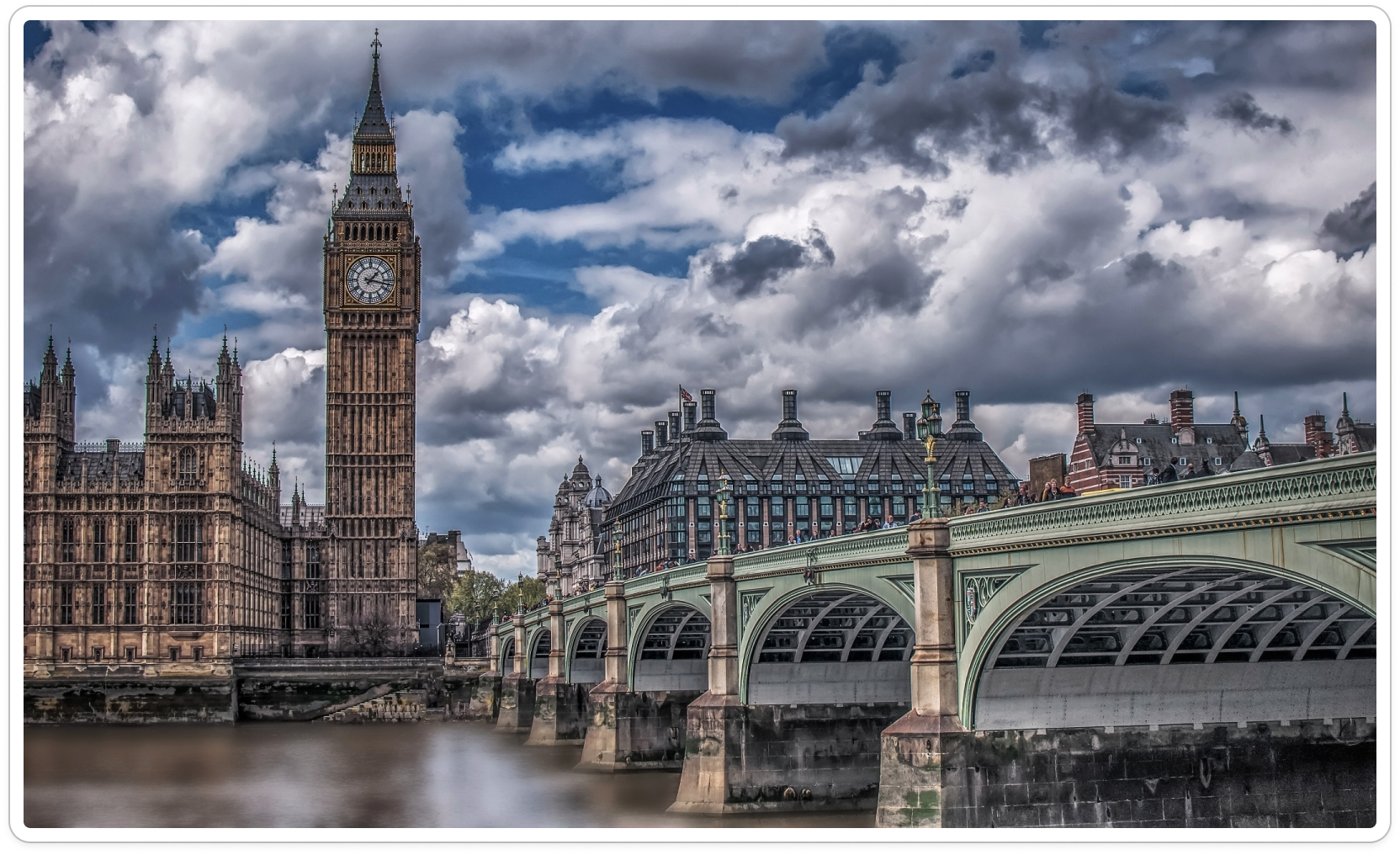Big Ben and Westminster Bridge, London